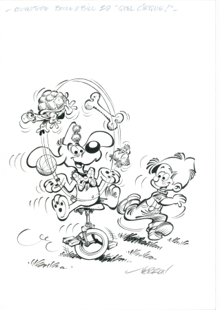 Boule et Bill, couverture de l'album <br>
"Quel Cirque"